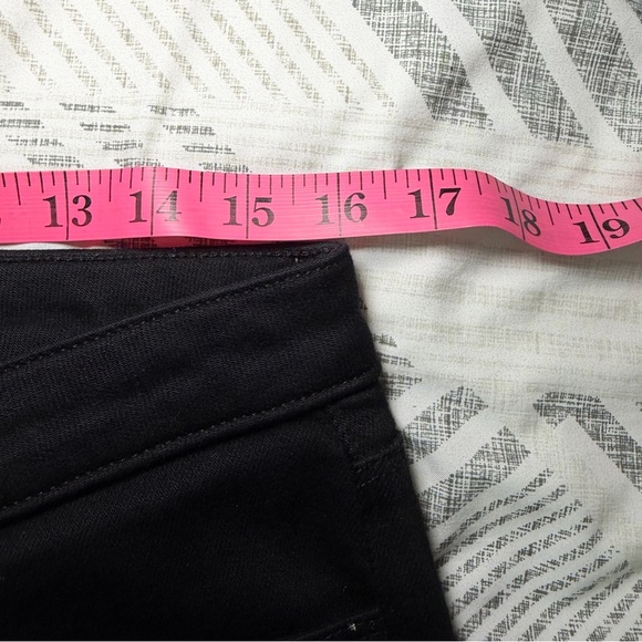 L’AGENCE women’s Black Bootcut Jeans Raw Hem Cropped Ankle Made in USA size 30 - Picture 10 of 12